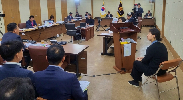 대구시의회 건설교통위원회 행정사무감사(2023.11.10.) / 사진. 평화뉴스 정준민 기자