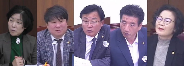 조례를 대표 발의한 육정미 의원과 건교위 김지만, 허시영, 박창석, 윤영애 의원(2024.1.26) / 사진.대구시의회