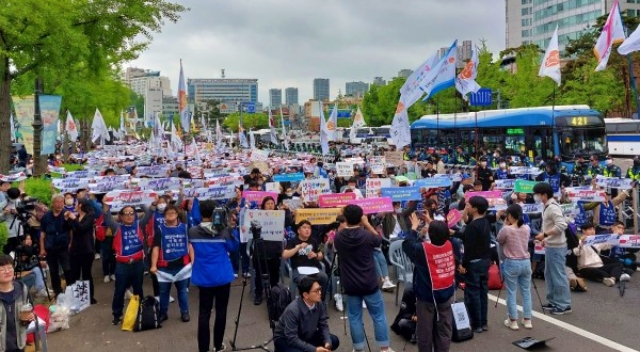 발달장애인 권리보장 촉구대회(2023.4.20. 서울 삼각지역) / 사진. 한국피플퍼스트