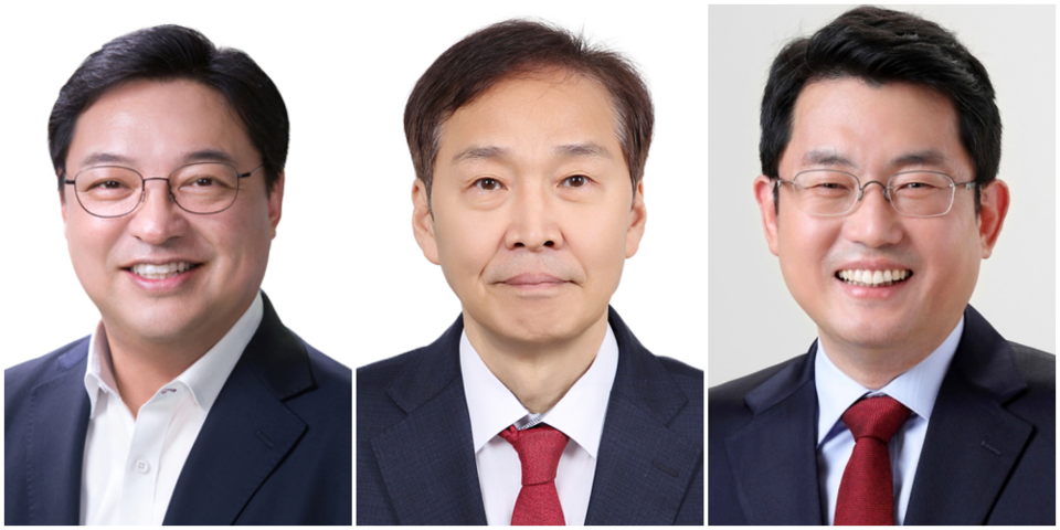 (왼쪽부터) 민주당 허소, 국민의힘 김기웅, 무소속 도태우 후보 / 사진 출처.중앙선거관리위원회 후보자 명부