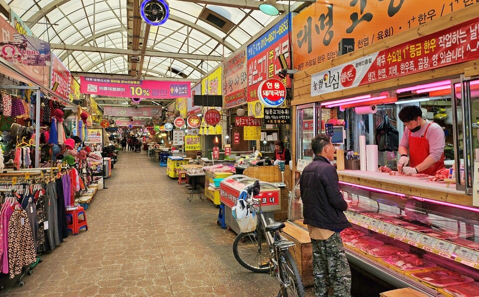 남구 대명동 대명시장(2024.3.29) / 사진.평화뉴스 정준민 기자