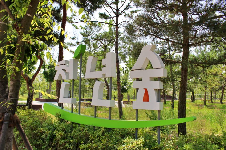 10m 박정희 동상 건립 예정 부지인 경상북도 안동에 있는 경북도청 앞 '천년숲정원' / 사진.경상북도 