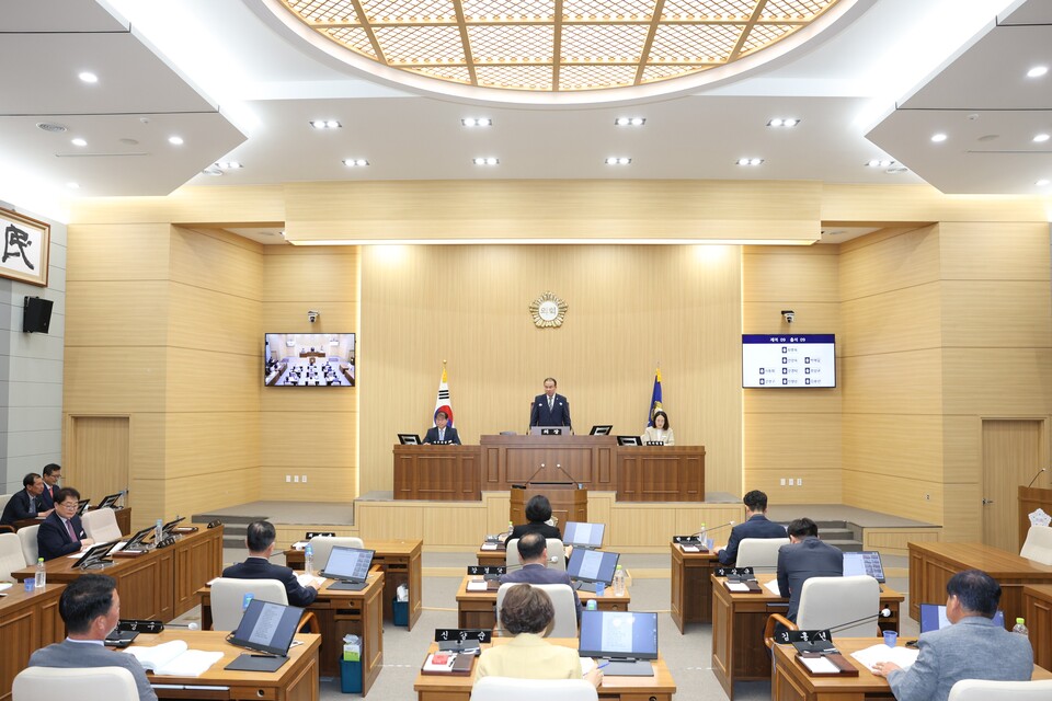 예천군의회 제272차 정례회(2024.6.14) / 사진 제공.예천군의회