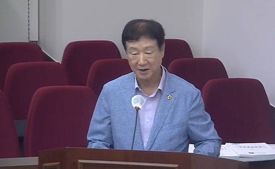임인환 의원이 '대구시 자유총연맹 지원 조례'에 대한 제안 설명 중이다.(2024.7.19) / 사진.대구시의회 