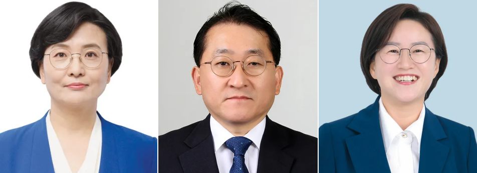 (왼쪽부터) 더불어민주당 임미애, 조국혁신당 차규근, 진보당 정혜경 국회의원 / 사진.각 의홈 홈페이지