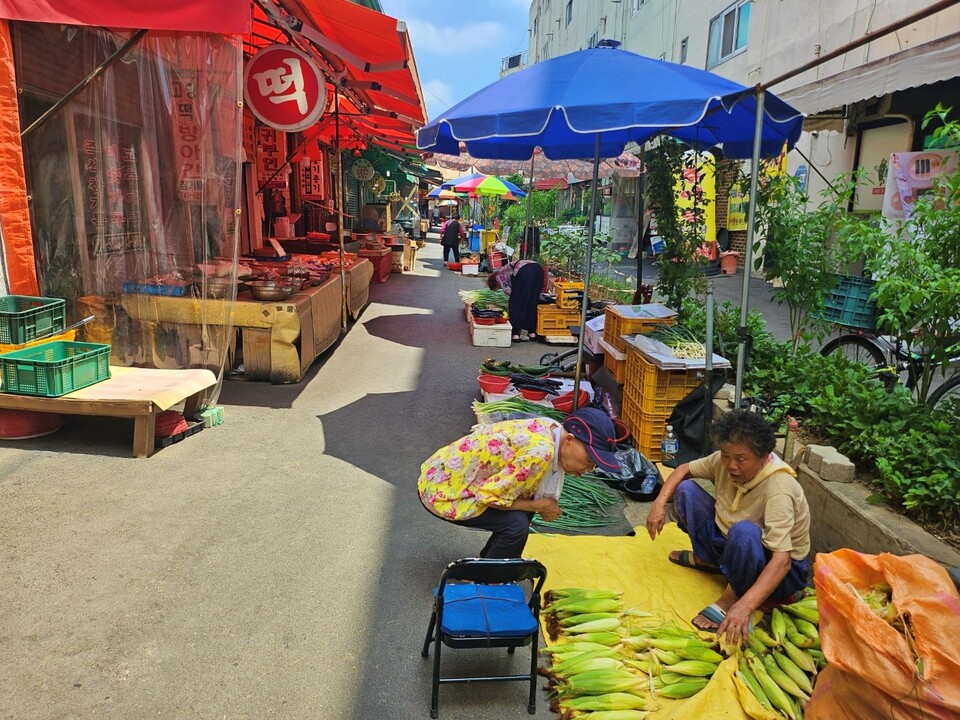 대구 동구 효목동 동구시장(2024.8.2) / 사진.평화뉴스 정준민 기자