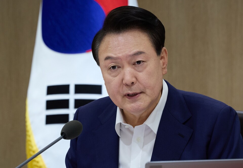 윤석열 대통령이 국무회의를 주재하고 있다.(2024.8.27.서울 용산 대통령실) / 사진 출처.대통령실