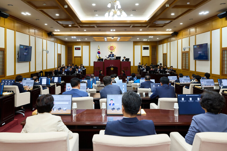 대구시의회 제311회 본회의(2024.8.28) / 사진 출처.대구시의회