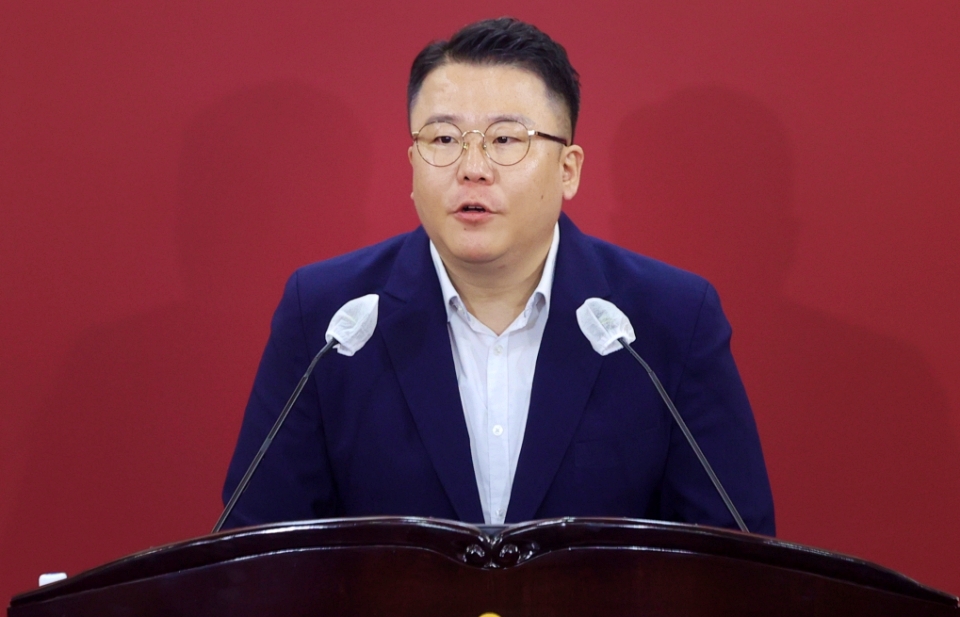 김태우 대구시의원이 발언하고 있다. (2024.7.17) / 사진 출처.대구시의회