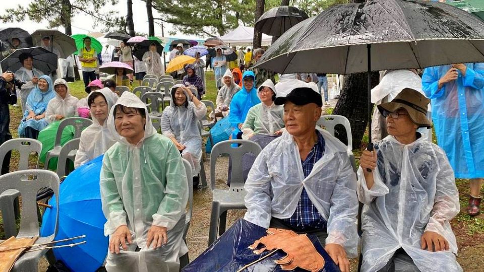 경북 경주시 양남면 '월성원전 이주대책 천막농성 10년 대회'에 참여한 주민들(2024.9.21) / 사진.월성원전이주대책위10년추진위