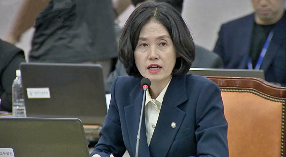 조국혁신당 박은정 의원이 법사위의 대구법원 국감에서 질의하고 있다.(2024.10.17) / 사진.국회 