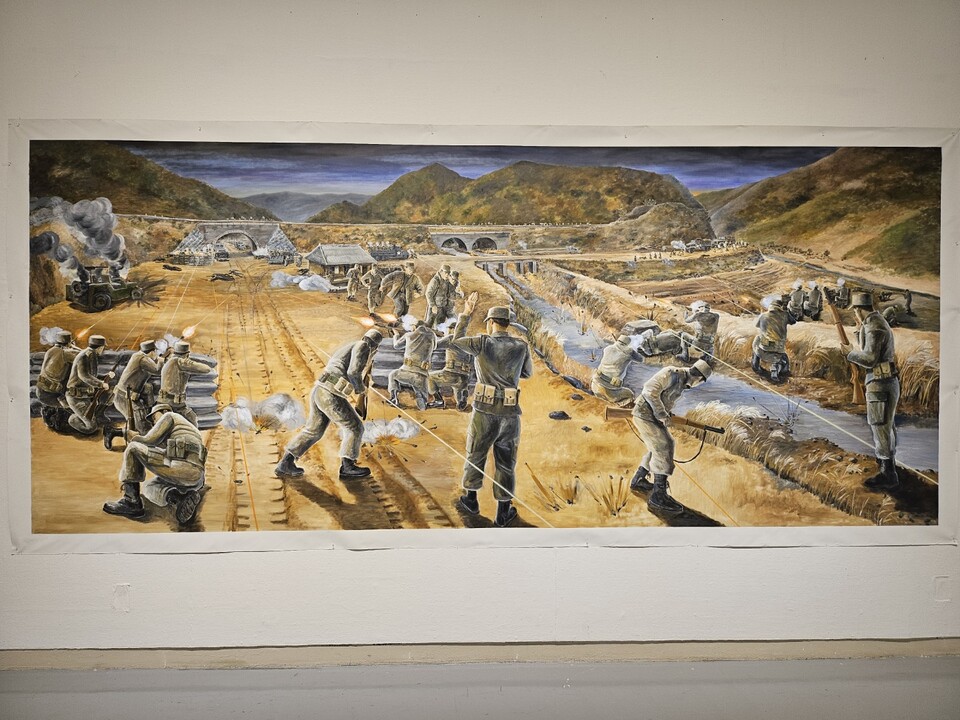 순천 학구리에서 발생한 봉기군과 진압군 간 전투를 그린 '학구 전투'