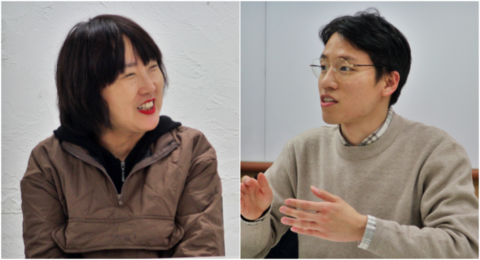 (왼쪽부터) 이정미 위원, 김민규 위원(2024.12.23) / 사진.평화뉴스 정준민 기자