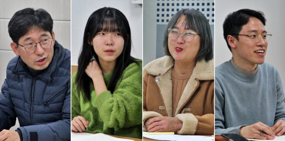 (왼쪽부터) 정현근, 김지현, 이정미, 김민규 위원(2025.1.22) / 사진.평화뉴스 정준민 기자