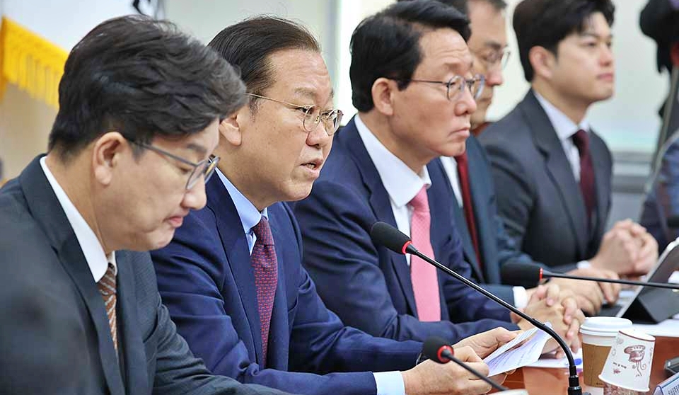 권영세 국민의힘 비상대책위원장이 비상대책회의에서 발언하고 있다.(2025.3.31) / 사진 출처.국민의힘