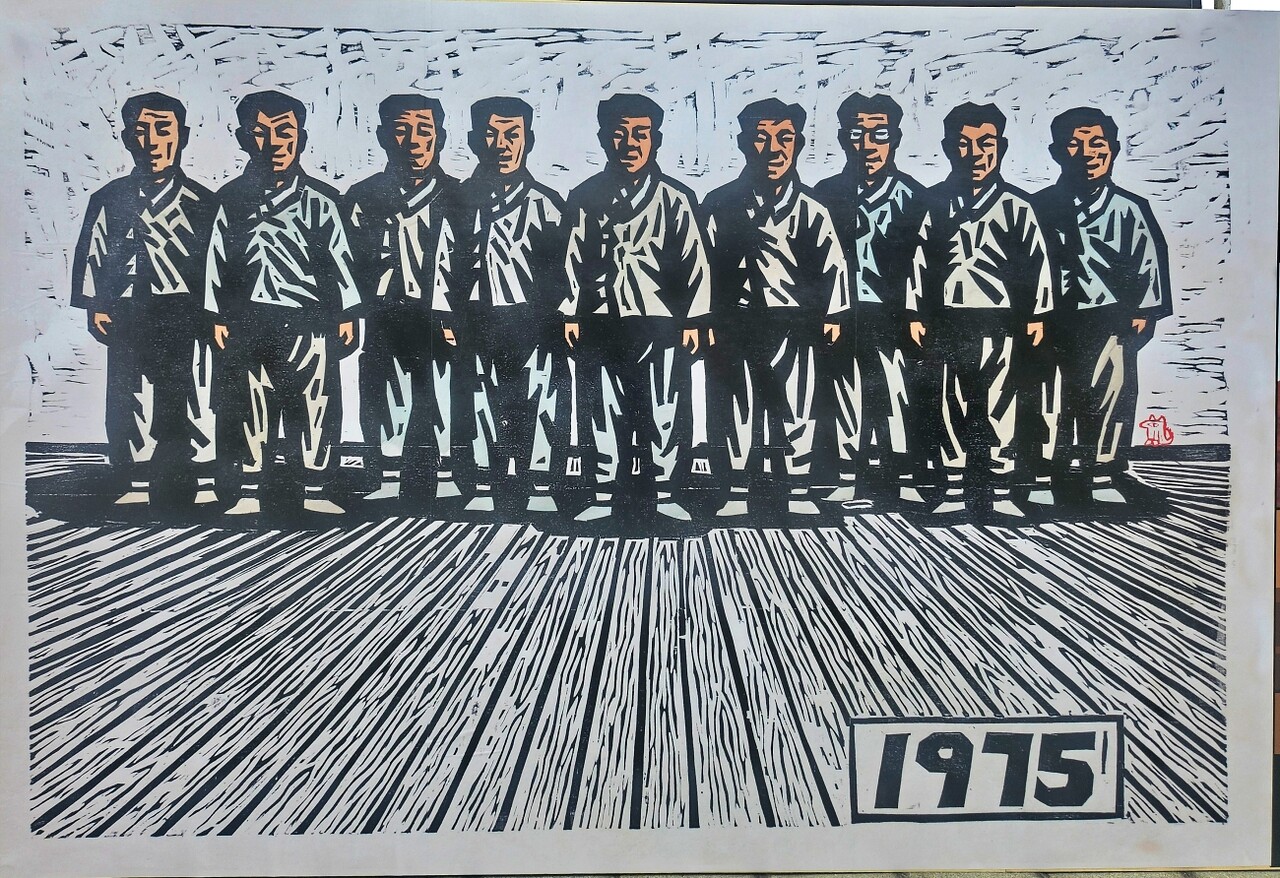 인혁당 조작사건 희생자들을 그린 이윤엽 작가의 '잊혀질 수 없는 사람들'(2025.4.5) / 사진.평화뉴스 정준민 기자