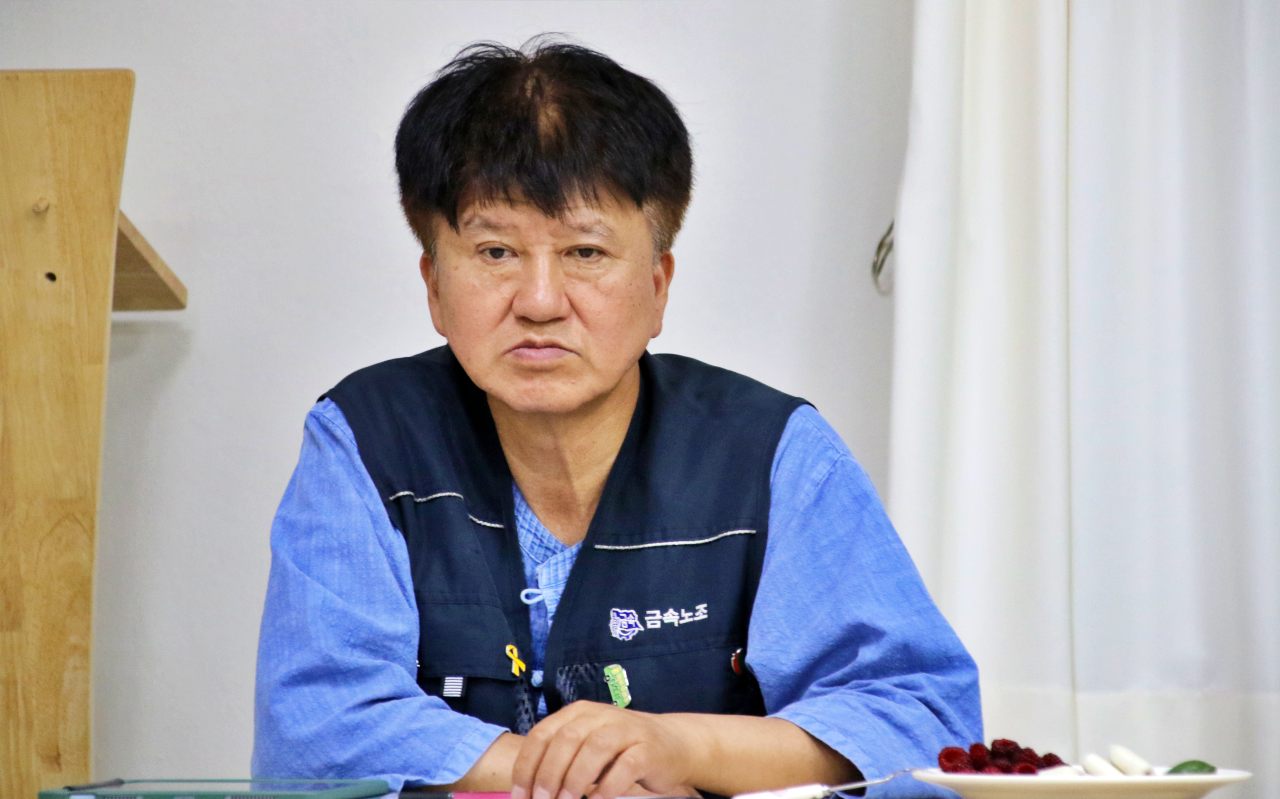 황우찬 평등의 길 초대의장은 이날 진보정당의 향후 행보에 대해 우려하는 목소리를 냈다.(2025.6.17) / 사진.평화뉴스 김영화 기자