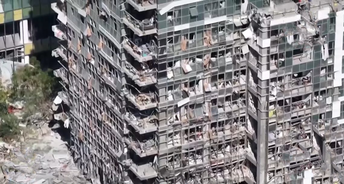 이스라엘 라마트간 폭격으로 인한 피해 모습(2025.6.19) / 자료 사진.KBS 2025년 6월 22일자 보도