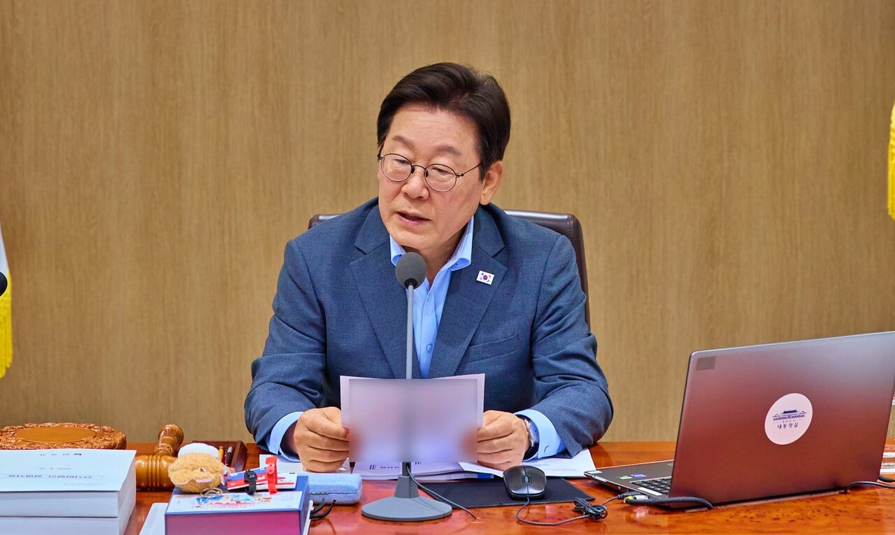 이재명 대통령이 서울 용산 대통령실에서 열린 국무회의를 주재하고 있다.(2025.8.12) / 사진 출처.대통령실