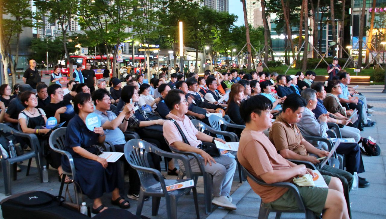 2.28기념공원에서 열린 '광복 80주년 대구경북 8.15대회'에 시민 150여명이 참석했다.(2025.8.14) / 사진.평화뉴스 김영화 기자