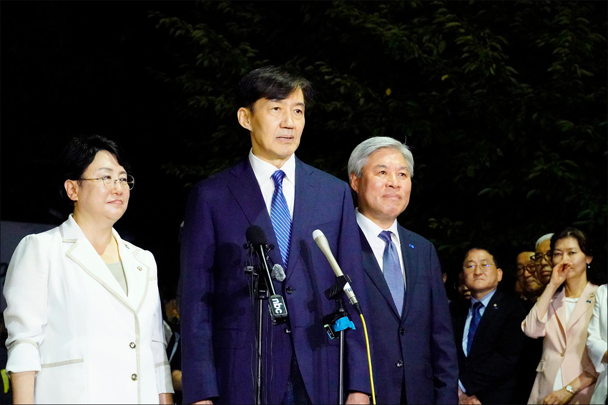 조국 전 대표 출소(2025.8.15) / 사진 출처. 조국혁신당 홈페이지
