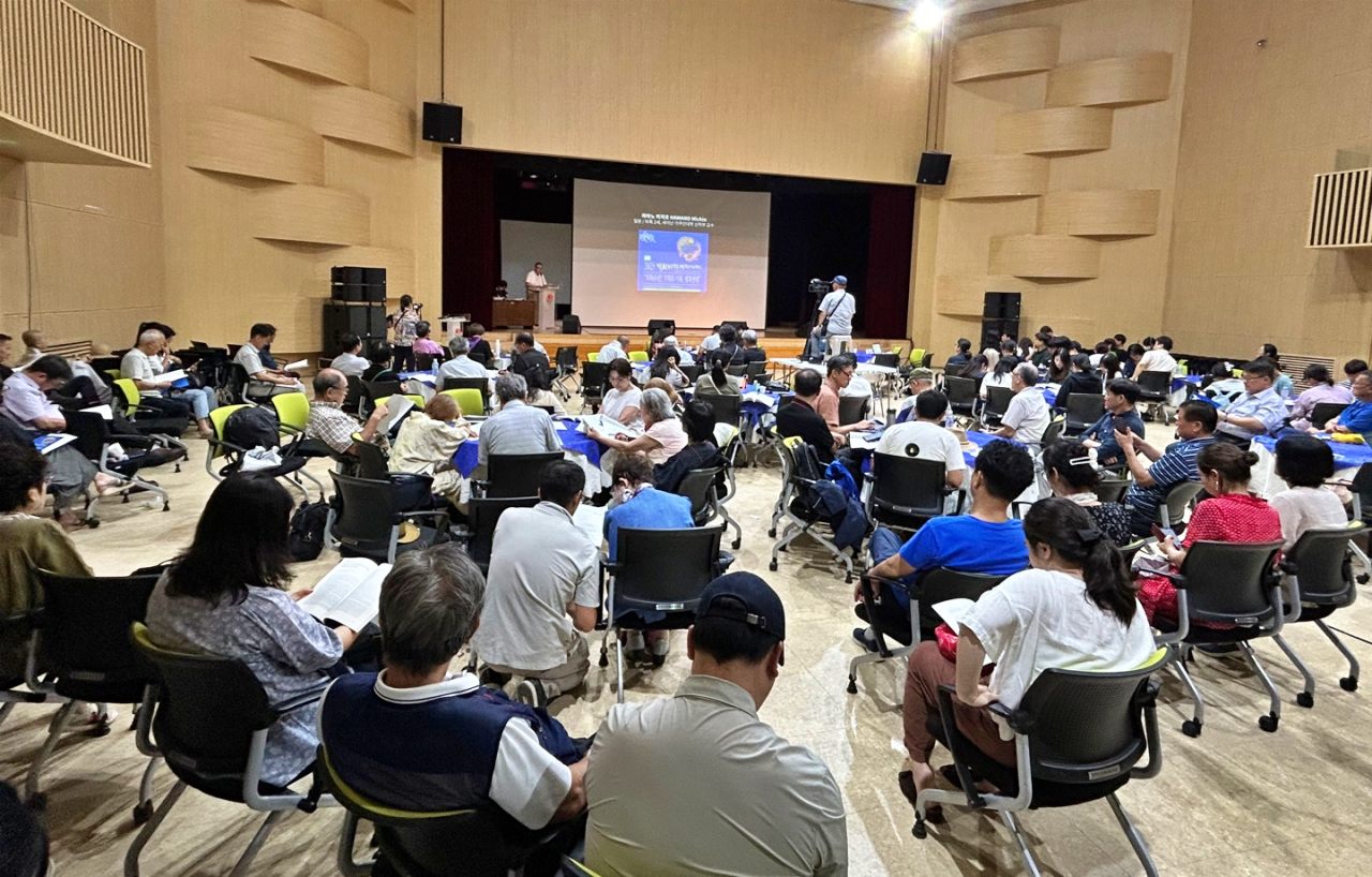 경남 합천에서 열린 비핵·평화대회에 전세계의 많은 시민들이 참여했다.(2025.8.6) / 사진.합천비핵평화대회