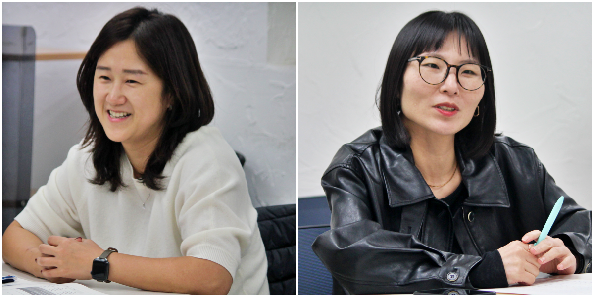 (왼쪽부터) 허미연 위원, 노혜진 위원(2025.10.28) / 사진.평화뉴스 정준민 기자