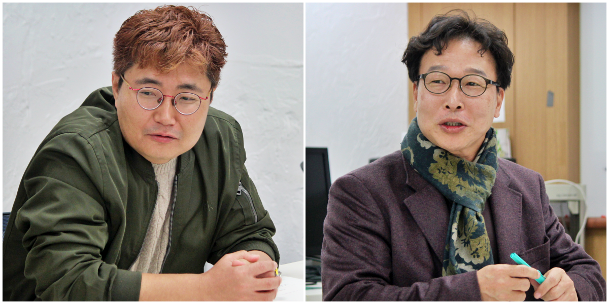 (왼쪽부터) 이남훈 위원, 최종태 위원(2025.10.28) / 사진.평화뉴스 정준민 기자